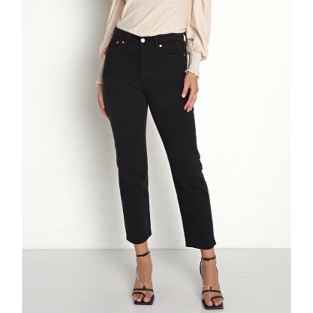 Levi's Wedgie Straight Jeans Black Heart